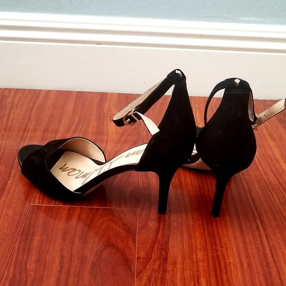 Sam Edelman black ankle strap heels♡sexy♡Sz. 9 Cyber Deal!!! - Picture 4 of 4